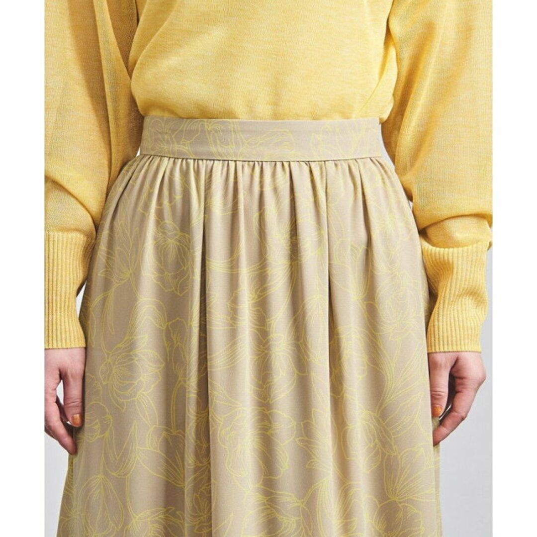 UNITED ARROWS(ユナイテッドアローズ)の【BEIGE】<UNITED ARROWS>フラワープリント ティアード スカート W† レディースのスカート(ロングスカート)の商品写真