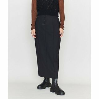 アストラット(ASTRAET)の【BLACK】<ASTRAET>PE/W ドビー ペグトップ ロングスカート(その他)