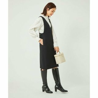 ユナイテッドアローズグリーンレーベルリラクシング(UNITED ARROWS green label relaxing)の【BLACK】レトロ ジャンスカ(ロングワンピース/マキシワンピース)