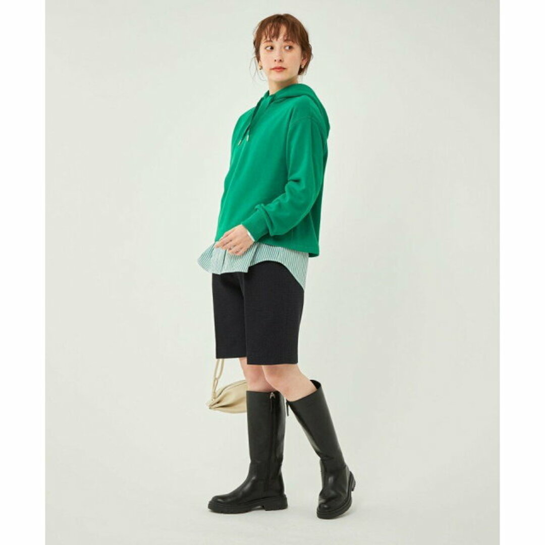 UNITED ARROWS green label relaxing(ユナイテッドアローズグリーンレーベルリラクシング)の【KELLY】<エッセンシャルアイテム> ウラケ フード プルオーバー パーカー -吸水速乾・UVカット- レディースのトップス(カットソー(長袖/七分))の商品写真