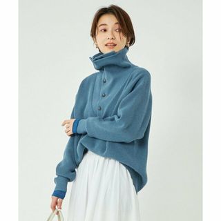 ユナイテッドアローズグリーンレーベルリラクシング(UNITED ARROWS green label relaxing)の【LT.BLUE】<CO PROJECT> デザイン ネック プルオーバー ニット(ニット/セーター)