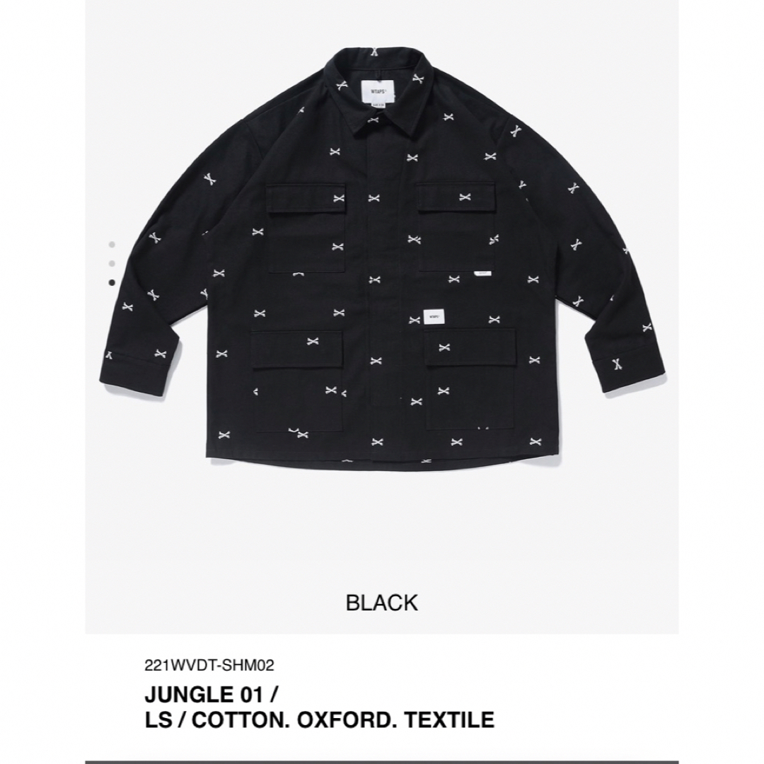 W)taps(ダブルタップス)のWTAPS JUNGLE 01 LS 黒M メンズのトップス(シャツ)の商品写真