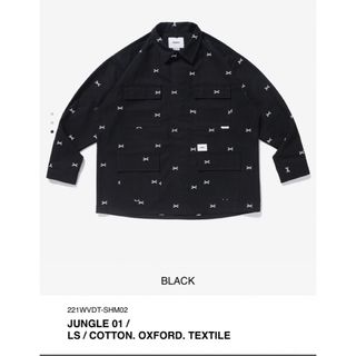 ダブルタップス(W)taps)のWTAPS JUNGLE 01 LS 黒M(シャツ)