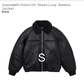 シュプリーム(Supreme)のSupreme Schott shearling bomber jacket S(レザージャケット)