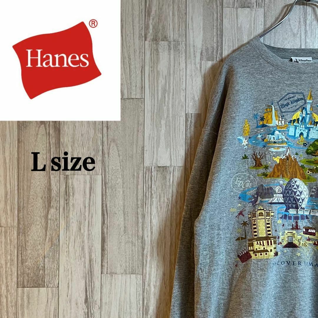 Hanes(ヘインズ)のヘインズカルフォルニアディズニースウェット　ディズニーパークス　ミッキー　キャラ メンズのトップス(スウェット)の商品写真