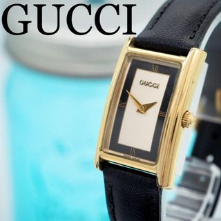 グッチ(Gucci)の414【美品】GUCCI グッチ時計　レディース腕時計　ゴールド　ブラック　希少(腕時計)