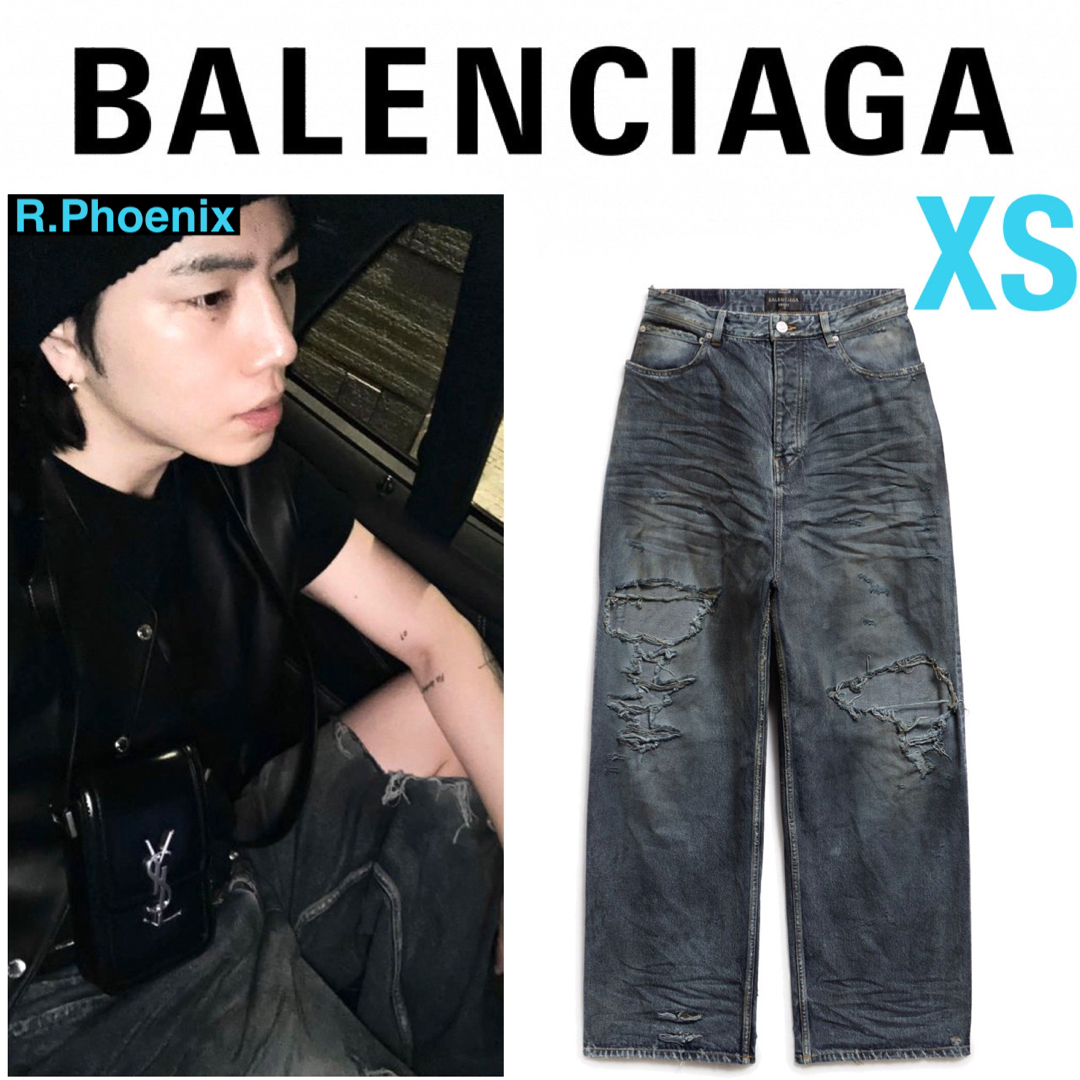 Balenciaga(バレンシアガ)のK様専用② BALENCIAGA DISTRESSED JEANS XS メンズのパンツ(デニム/ジーンズ)の商品写真