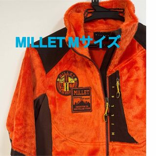 MILLET ミレー アウター フリースジャケット 登山 オレンジ 男女兼用 M(登山用品)