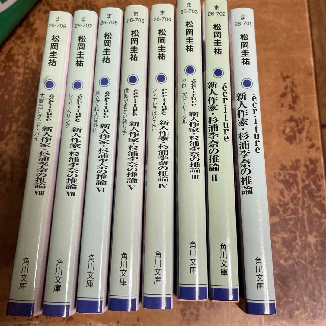 ecriture　新人作家・杉浦李奈の推論　1～8（角川文庫） 松岡　圭祐 エンタメ/ホビーの本(文学/小説)の商品写真