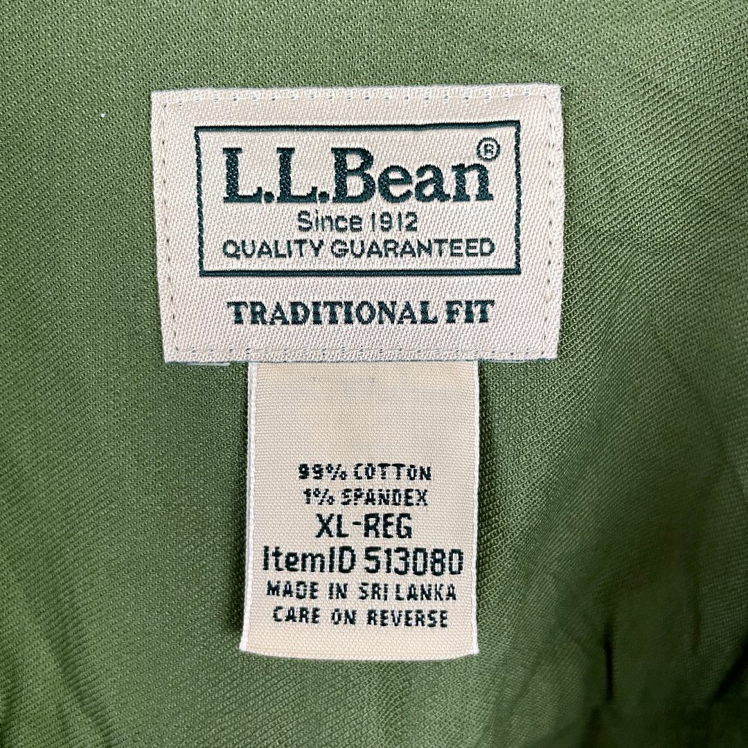 L.L.Bean(エルエルビーン)のエルエルビーン メンズ 長袖シャツ 人気カラー グリーン US/XL シンプル メンズのトップス(シャツ)の商品写真