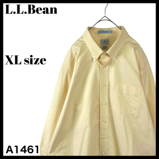 エルエルビーン(L.L.Bean)のエルエルビーン 長袖BDシャツ コットンシャツ 黄色 イエロー XL相当 メンズ(シャツ)
