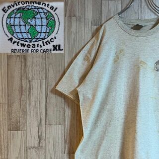 インヴァイロンタルTシャツ　USA製　アニマルプリント　古着　ビックシルエット(Tシャツ/カットソー(半袖/袖なし))
