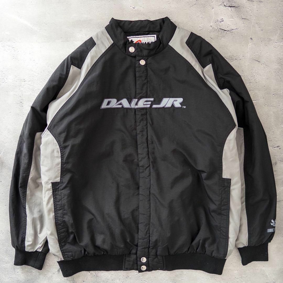 Chase authentics レーシングジャケット 90s バドワイザー 黒ナイロンジャケット