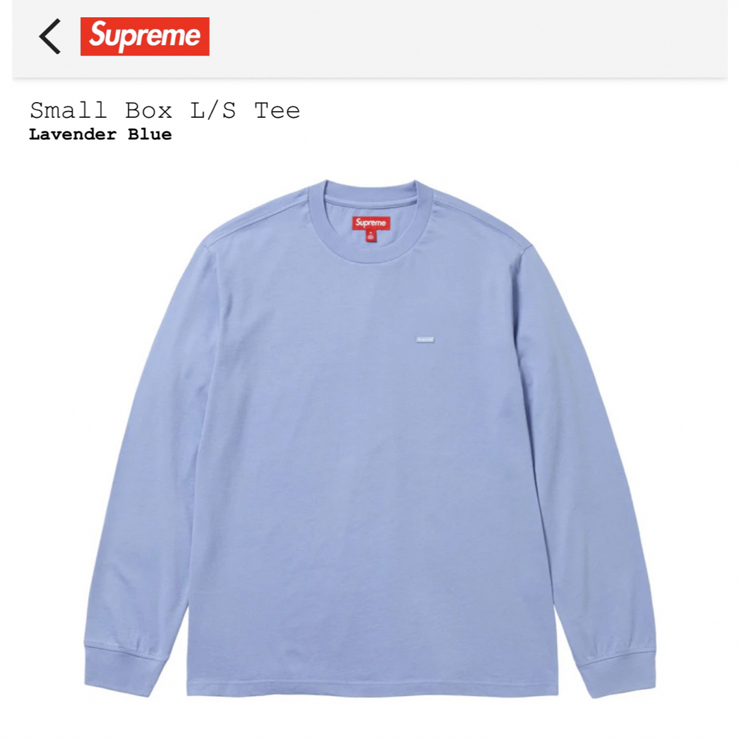 SサイズSupreme Small Box L/S Tee \