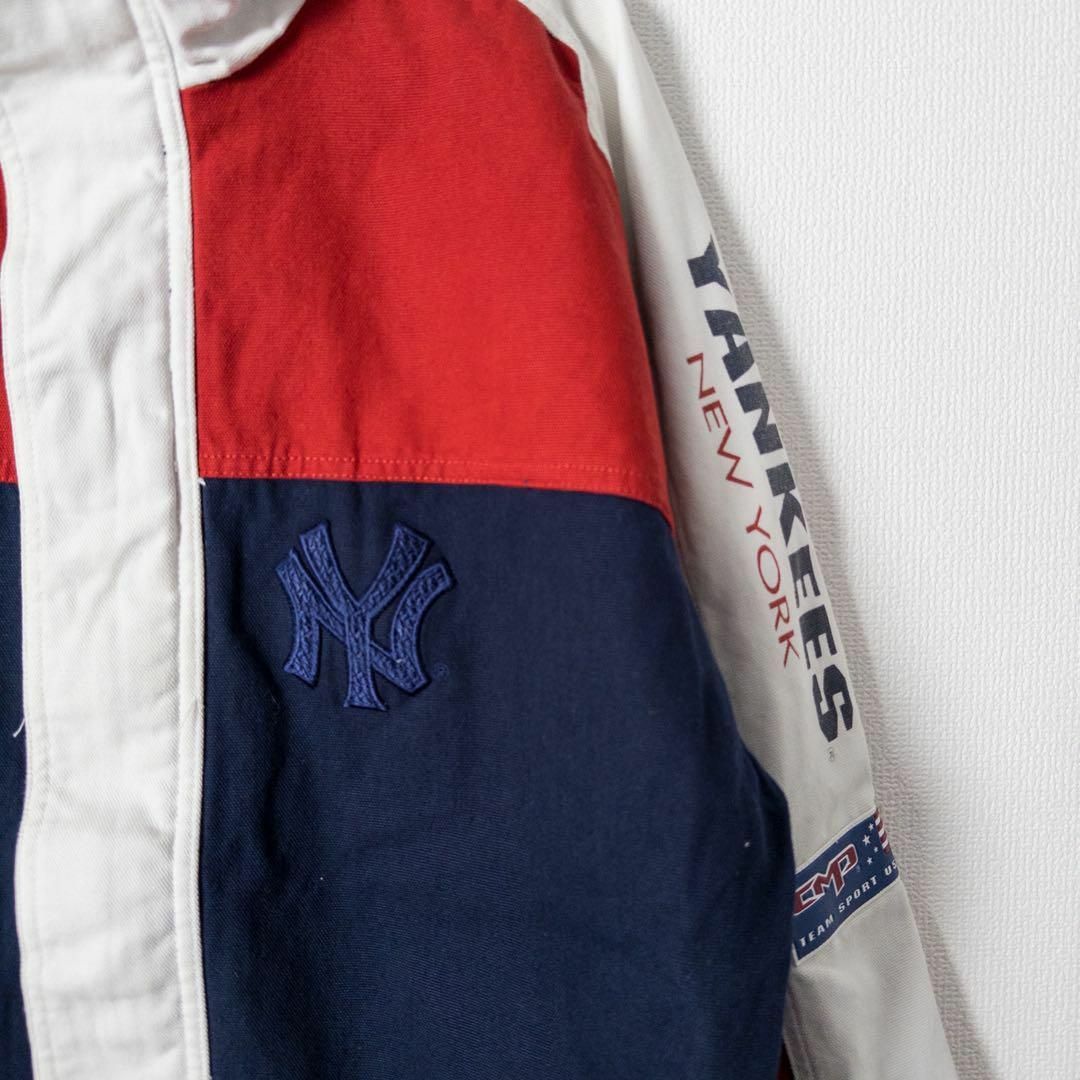 レア! yankees ヤンキース ジップアッププルゾン 古着 ロゴ刺繍
