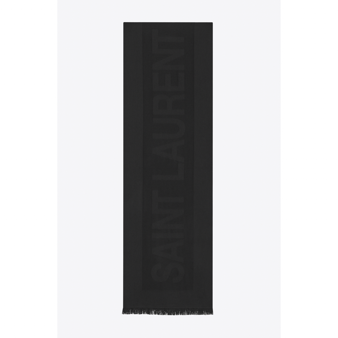 限定販売の人気ブランド サンローランロゴスカーフ（ウールジャカード
