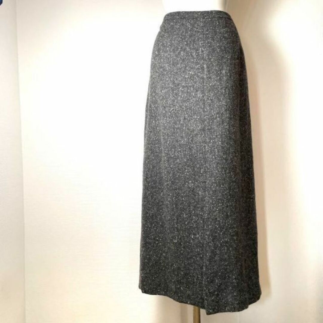 POLO RALPH LAUREN(ポロラルフローレン)の80年代ラルフローレン❗️ウール100認定マーク付【アメリカ古着】裏地付ツイード レディースのスカート(ロングスカート)の商品写真