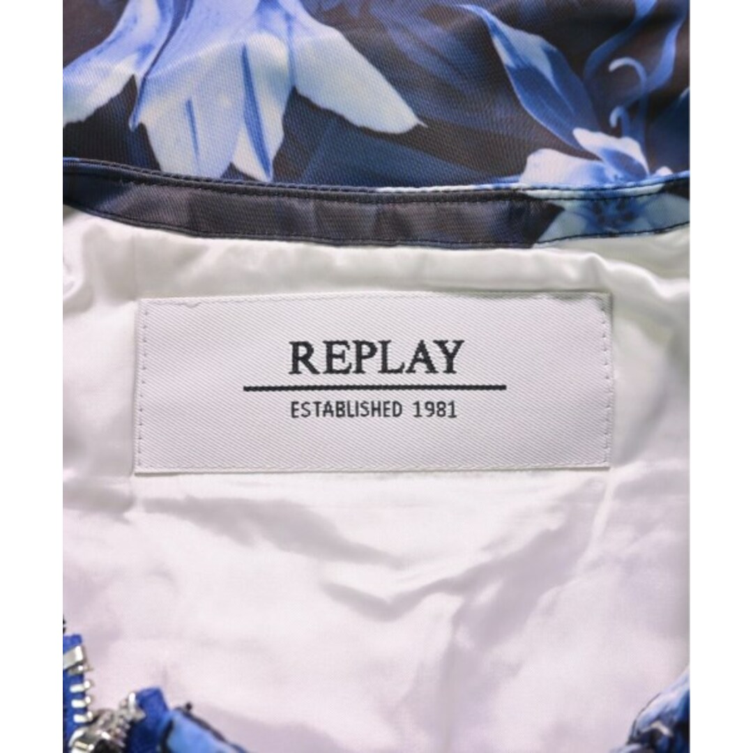 Replay(リプレイ)のREPLAY リプレイ ブルゾン（その他） XS 黒x紺x青(花柄) 【古着】【中古】 レディースのジャケット/アウター(その他)の商品写真