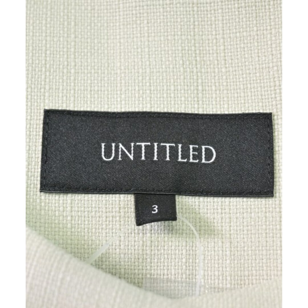 UNTITLED(アンタイトル)のUNTITLED アンタイトル ブルゾン 3(L位) 緑 【古着】【中古】 レディースのジャケット/アウター(その他)の商品写真