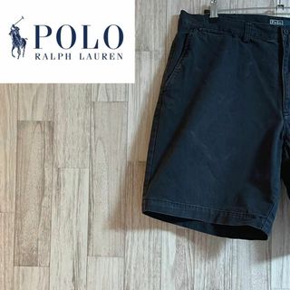 ポロラルフローレン(POLO RALPH LAUREN)のポロラルフローレンクラシックチノパン　コットン　ショートパンツ　ネイビー(ショートパンツ)