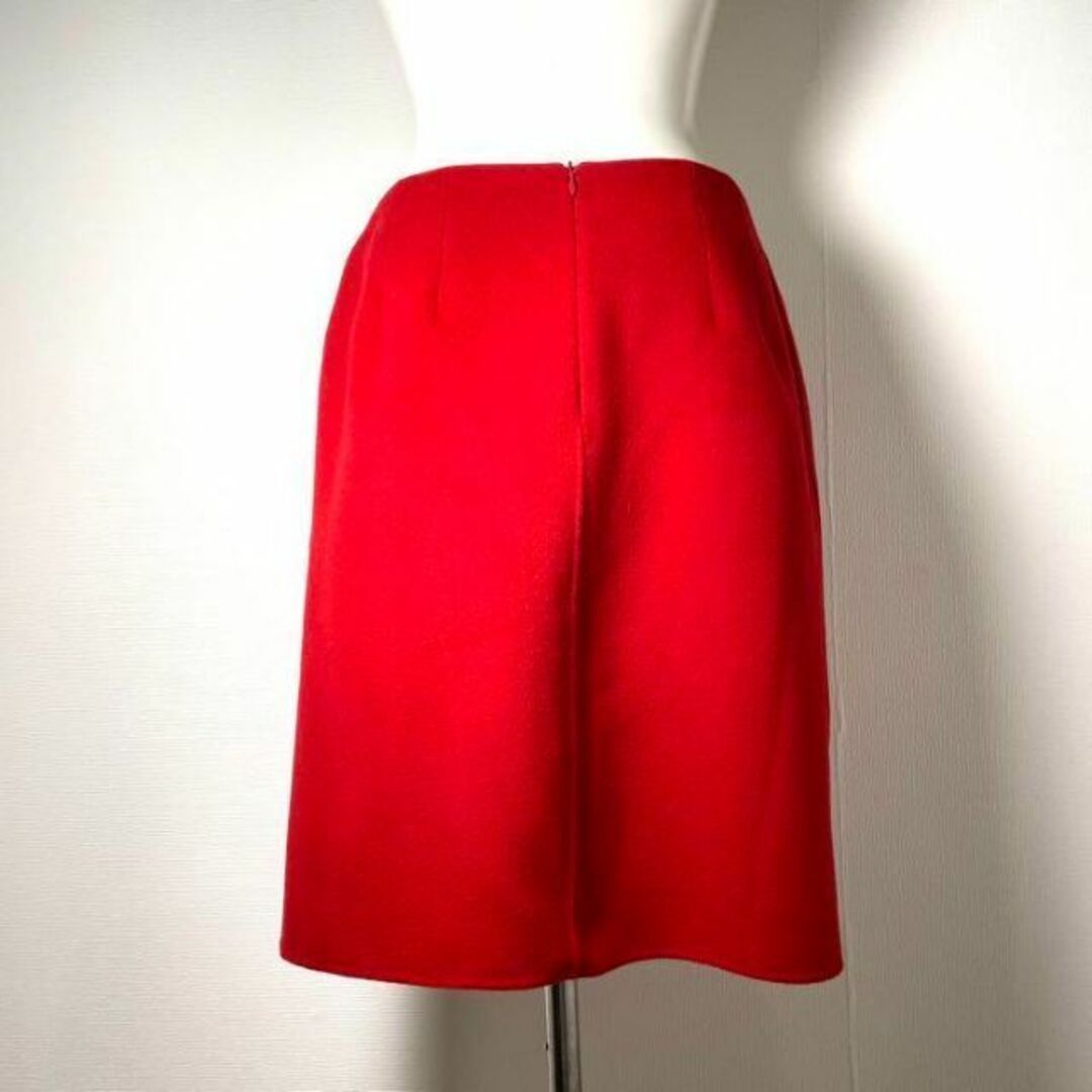 ロンドンガール❗️アメリカ古着超美品！タルボットミニスカート赤ウール100高品質 レディースのスカート(ミニスカート)の商品写真