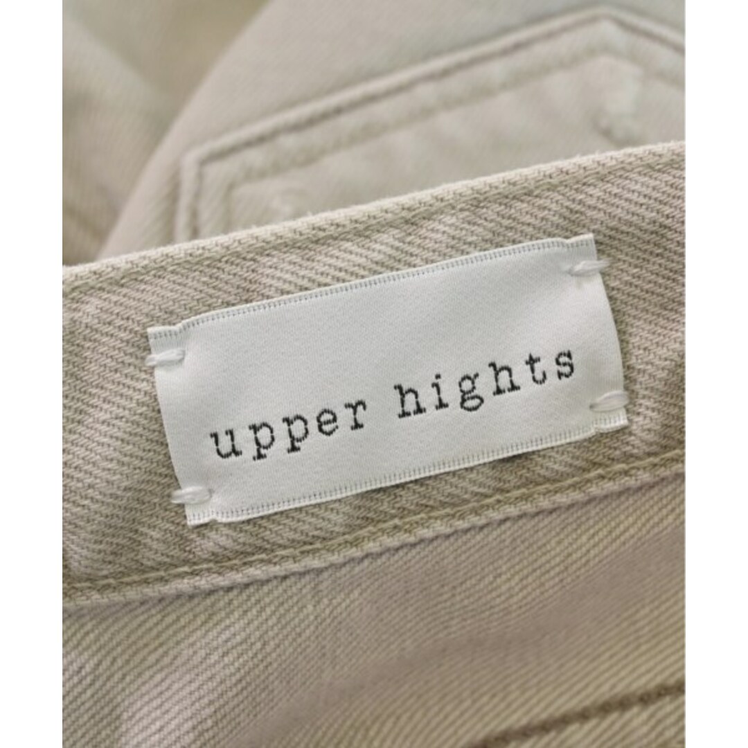 upper hights(アッパーハイツ)のupper hights デニムパンツ 22(XXS位) ベージュ 【古着】【中古】 レディースのパンツ(デニム/ジーンズ)の商品写真