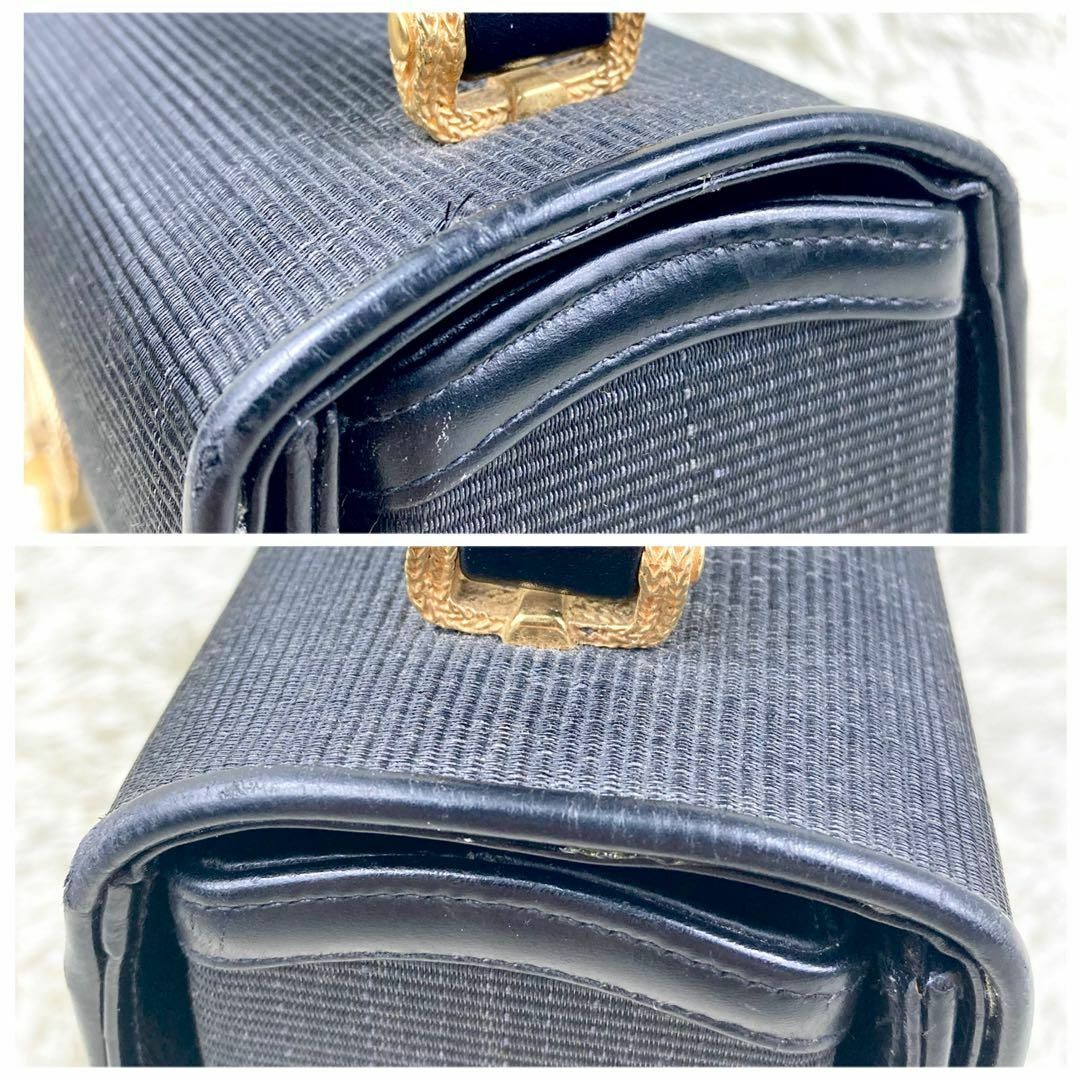 COMTESSE(コンテス)の希少 美品 コンテス ハンドバッグ 自立型 ゴールド金具 ホースヘア ブラック レディースのバッグ(ハンドバッグ)の商品写真