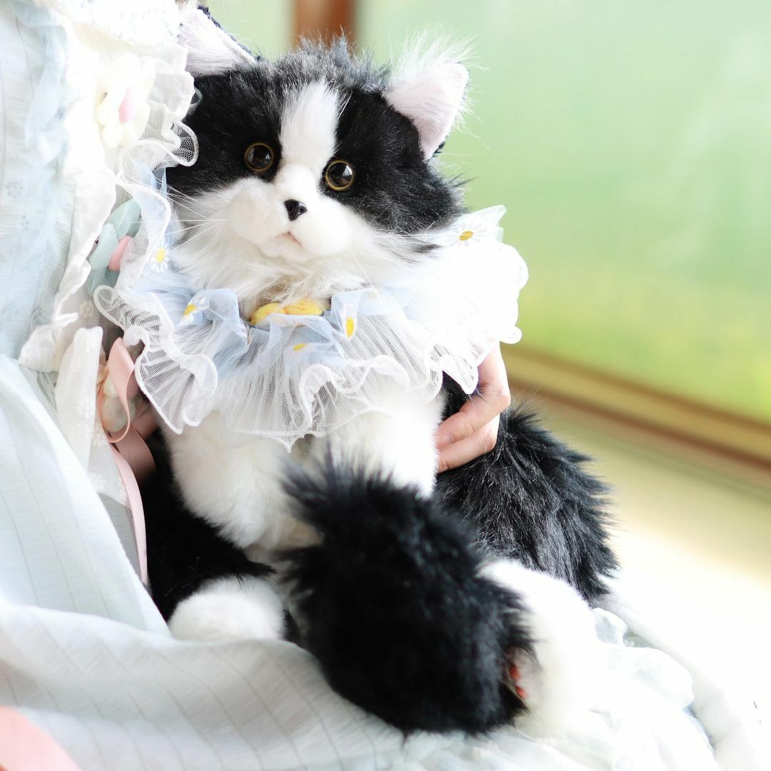 Chongker ハンドメイド リアルな猫型リュック 猫のぬいぐるみペット