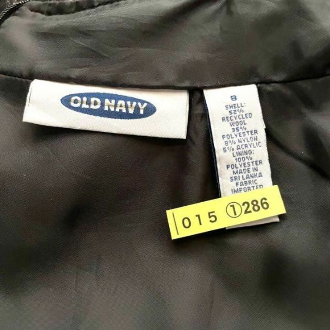 Old Navy(オールドネイビー)のオールドネイビー❗️【アメリカ古着】超美品！タイトスカートチェック黒グレーウール レディースのスカート(ひざ丈スカート)の商品写真