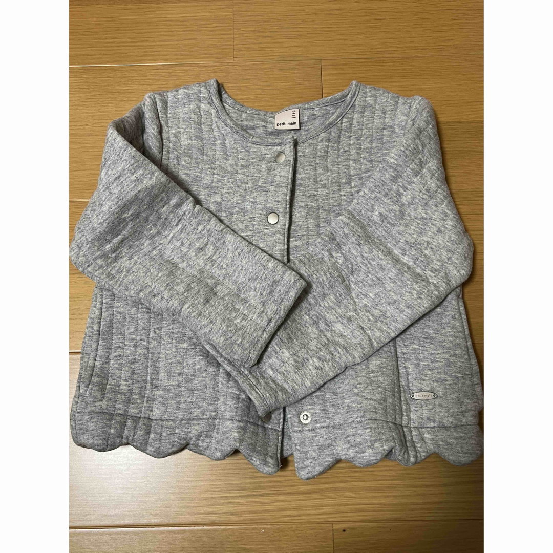 petit main(プティマイン)のプチマイン110センチカーディガン キッズ/ベビー/マタニティのキッズ服女の子用(90cm~)(カーディガン)の商品写真