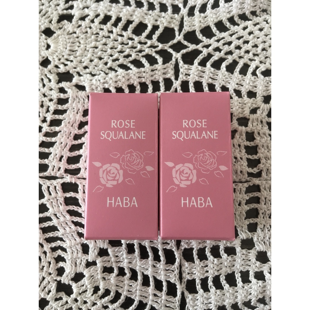 HABA(ハーバー)のHABA ローズスクワラン ２点セット 15ml × 2本 ハーバー 限定 コスメ/美容のスキンケア/基礎化粧品(美容液)の商品写真