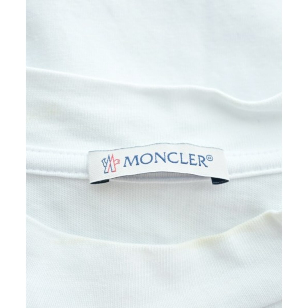 MONCLER(モンクレール)のMONCLER モンクレール Tシャツ・カットソー M 白 【古着】【中古】 メンズのトップス(Tシャツ/カットソー(半袖/袖なし))の商品写真