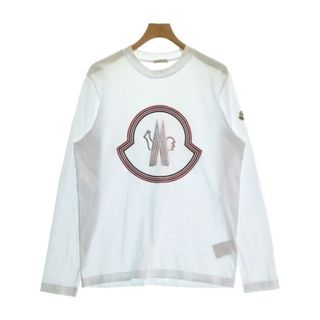 モンクレール(MONCLER)のMONCLER モンクレール Tシャツ・カットソー M 白 【古着】【中古】(Tシャツ/カットソー(半袖/袖なし))