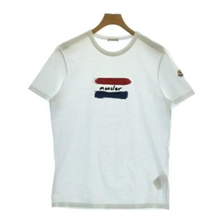 モンクレール(MONCLER)のMONCLER モンクレール Tシャツ・カットソー L 白 【古着】【中古】(Tシャツ/カットソー(半袖/袖なし))