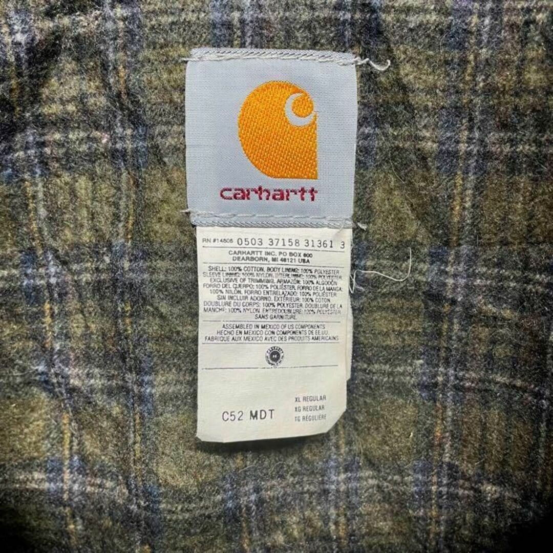 carhartt(カーハート)のカーハート　USA製ジャケット　デトロイト　XL ビックシルエット　ネイビー メンズのジャケット/アウター(ブルゾン)の商品写真