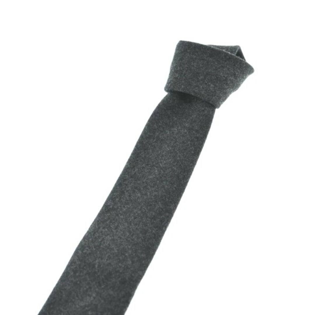 HERMES エルメス ネクタイ - グレーx黒 【古着】 HERMES エルメス ネクタイ - グレーx黒 【古着】