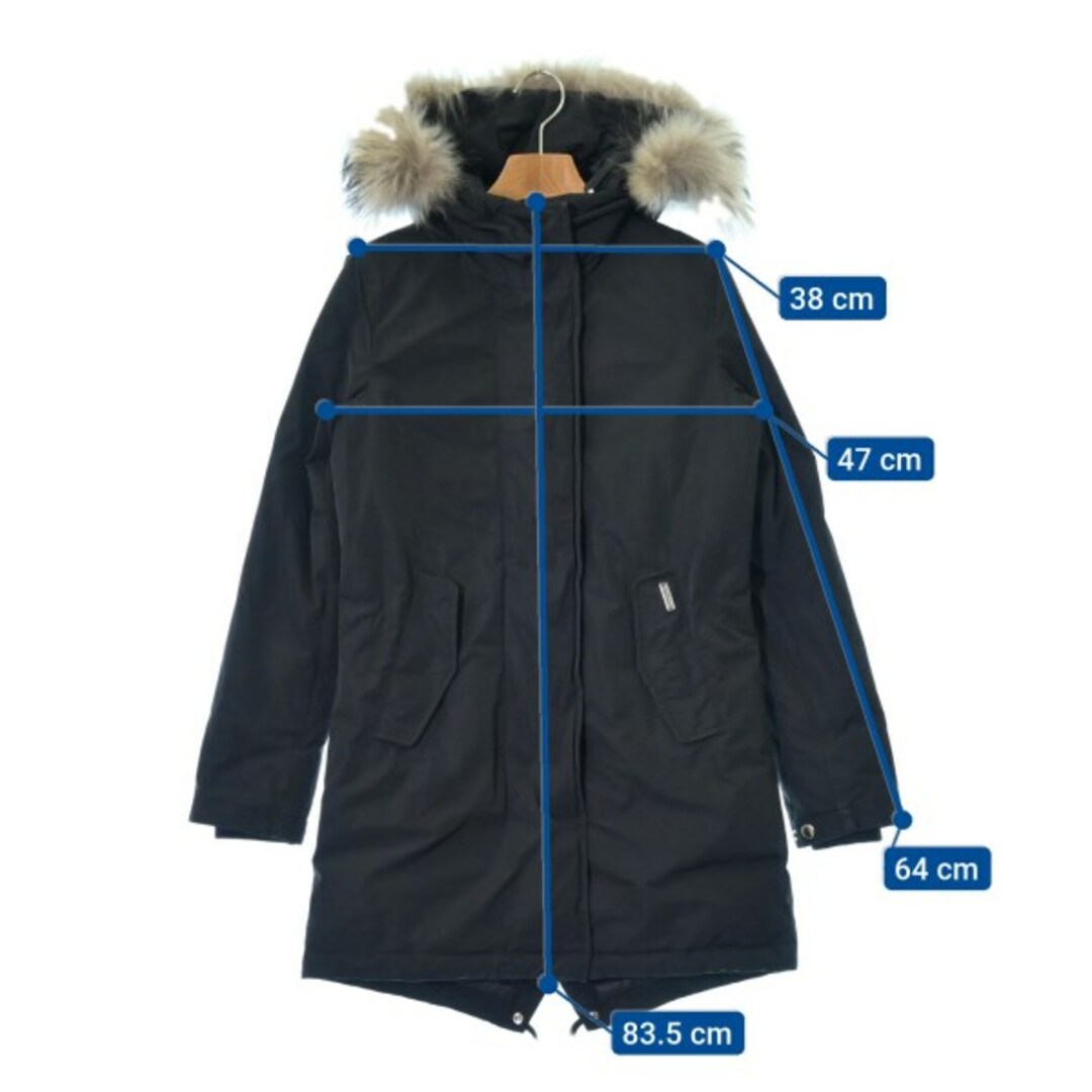 WOOLRICH(ウールリッチ)のWOOLRICH ウールリッチ ダウンコート XS 黒 【古着】【中古】 レディースのジャケット/アウター(ダウンコート)の商品写真