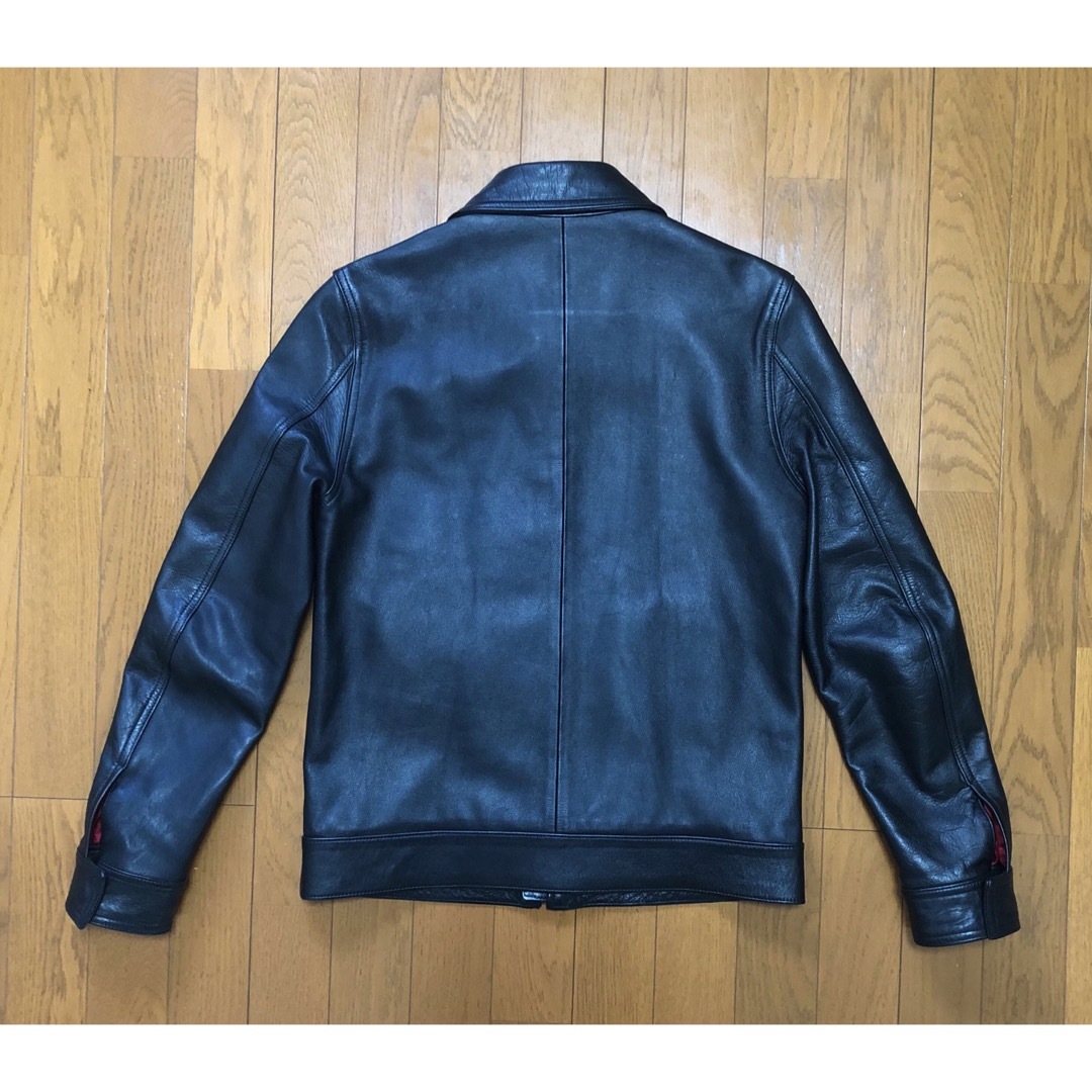 M 美品 WACKO MARIA シングル レザー ライダースジャケット 黒