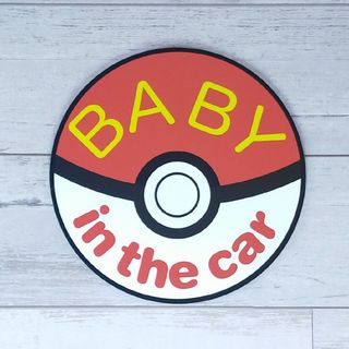 Baby in car マグネットステッカー ベイビーベビーインカー ポケモン(車外アクセサリ)