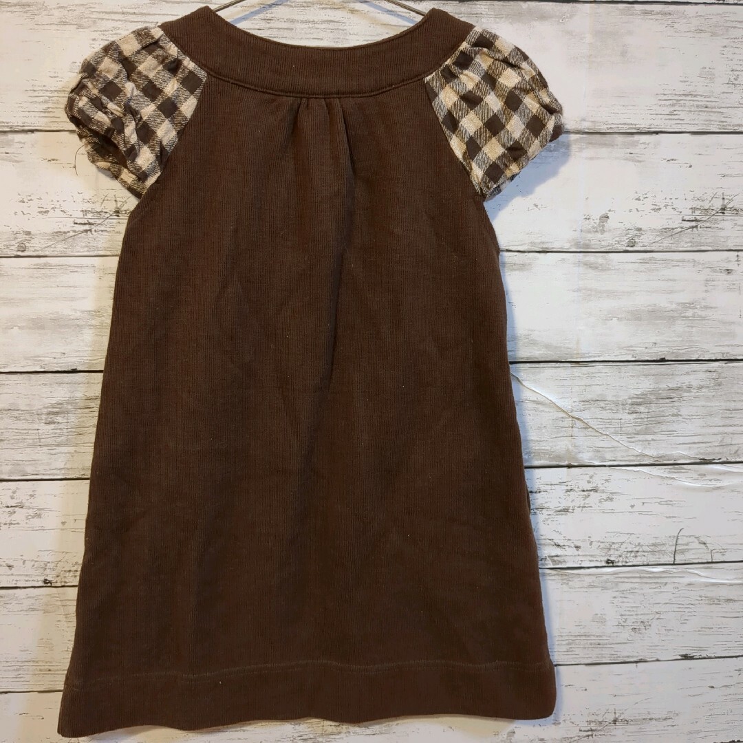 3can4on(サンカンシオン)の【3can4on】コーデュロイ　ワンピース　ブラウン　110cm キッズ/ベビー/マタニティのキッズ服女の子用(90cm~)(ワンピース)の商品写真