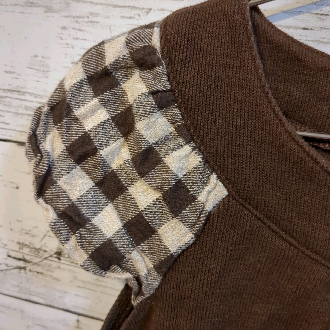 3can4on(サンカンシオン)の【3can4on】コーデュロイ　ワンピース　ブラウン　110cm キッズ/ベビー/マタニティのキッズ服女の子用(90cm~)(ワンピース)の商品写真