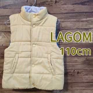 ラーゴム(LAGOM)の【Samansa Mos2 Lagom】ダウンベスト　110cm相当　イエロー(ジャケット/上着)