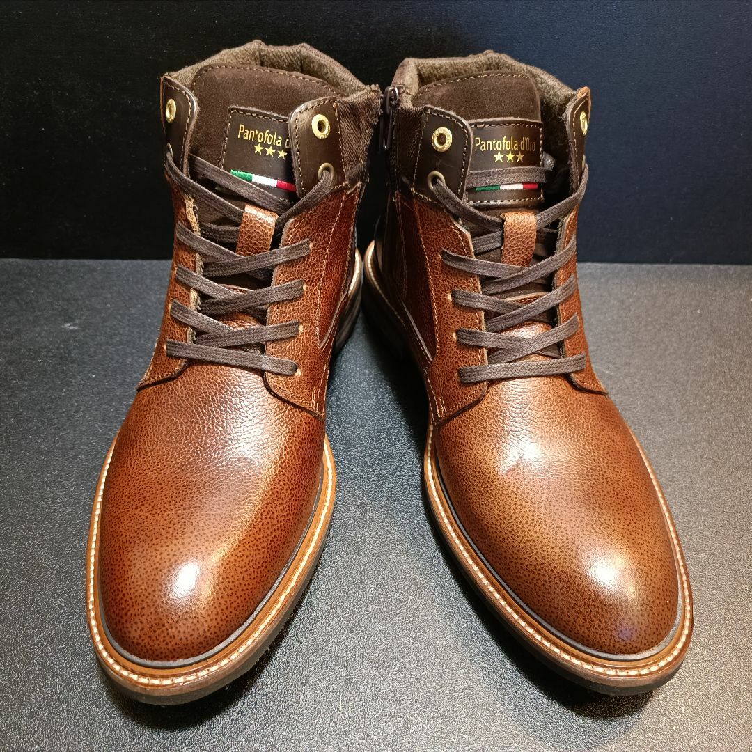 パントフォラドーロ(Pantofola d'Oro)レザーブーツ 茶 42 ブーツ パントフォラドーロ(Pantofola d'Oro)レザーブーツ 茶 42 ブーツ