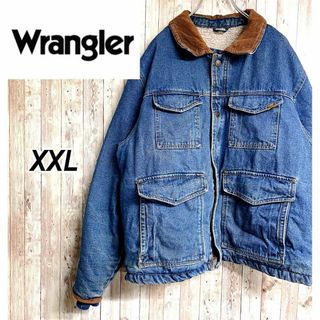 ラングラー(Wrangler)のラングラー デニムジャケット Gジャン 裏ボア コーデュロイ襟 XXL(Gジャン/デニムジャケット)