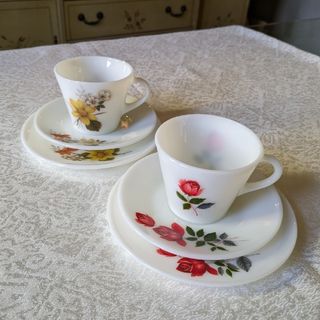 パイレックス(Pyrex)のJAJオールドパイレックス オータムグローリィ＆ジューンローズ(食器)