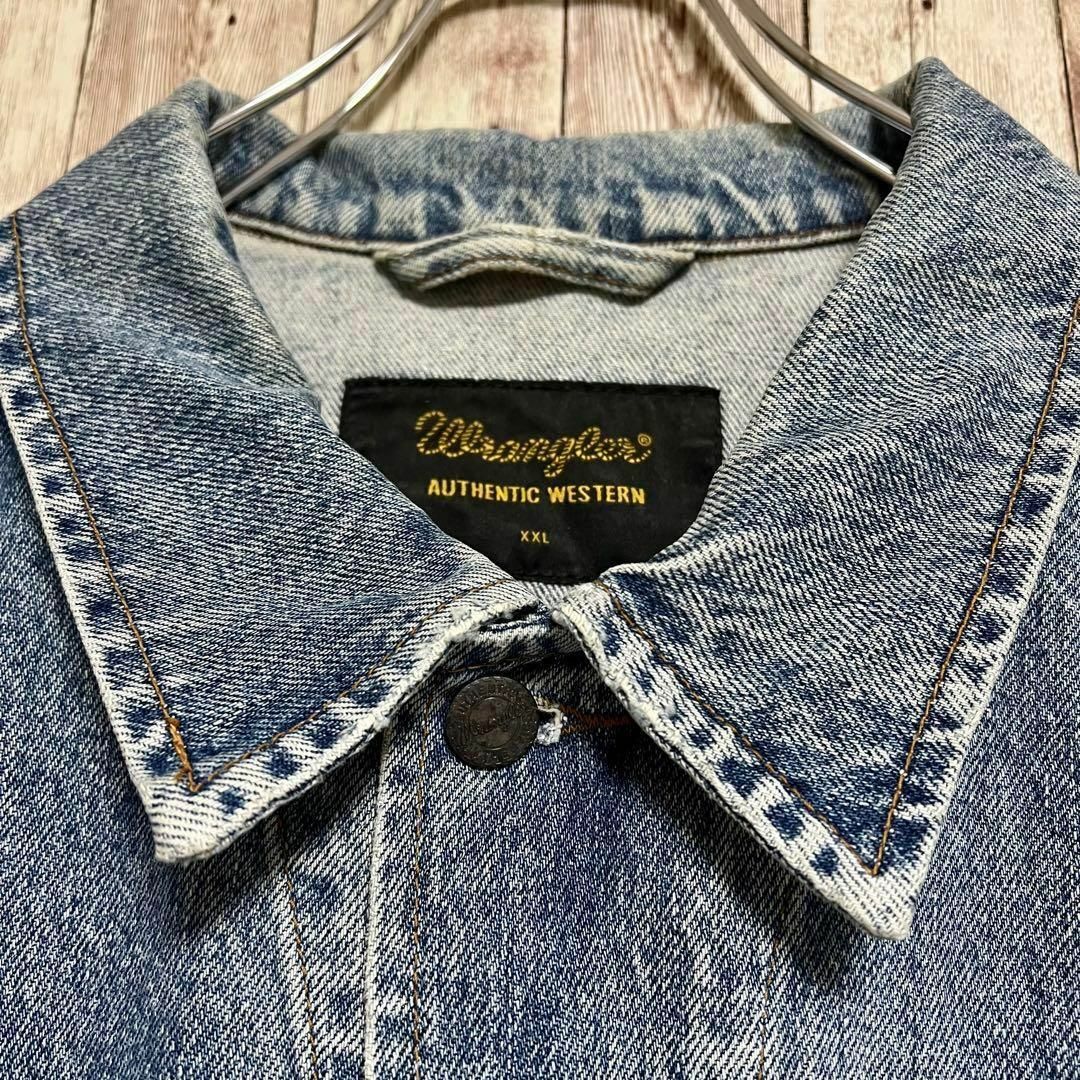 ラングラーデニムジャケット　wrangler Gジャン　ビックシルエット　XXLデニム