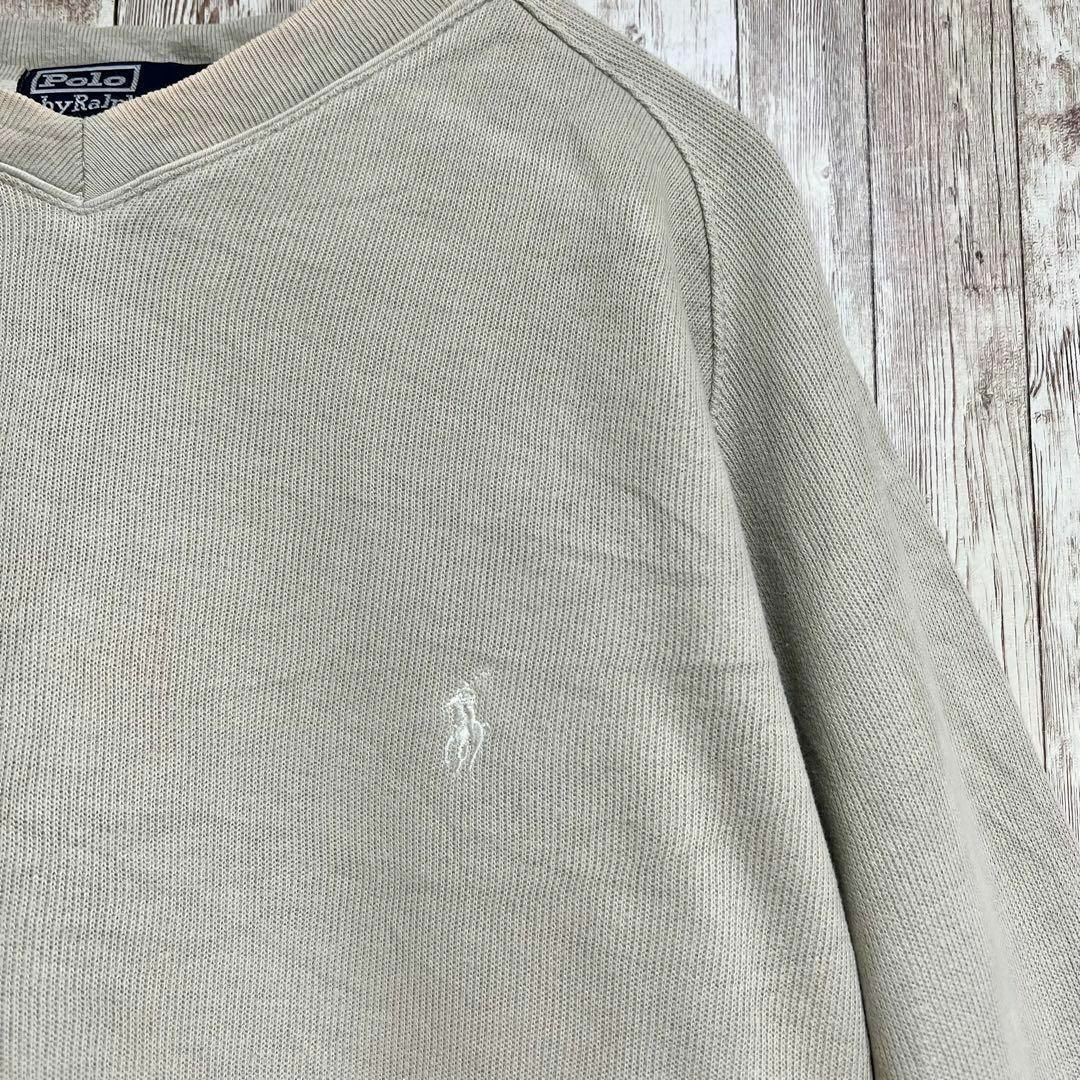 POLO RALPH LAUREN(ポロラルフローレン)のポロラルフローレンセーター　ニット　ラルフローレンロゴ　ワンポイント　Ｌ メンズのトップス(ニット/セーター)の商品写真