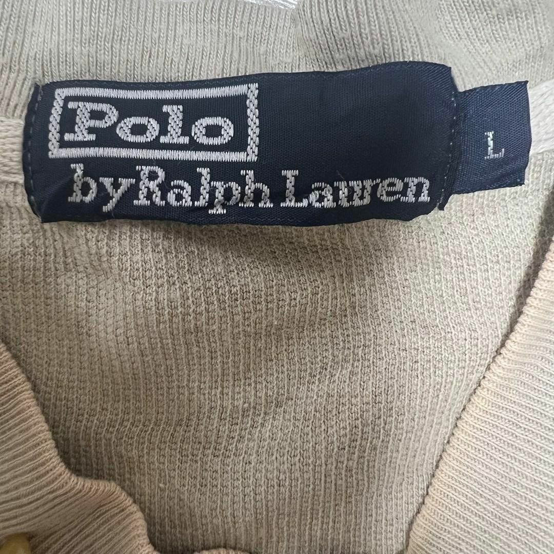 POLO RALPH LAUREN(ポロラルフローレン)のポロラルフローレンセーター　ニット　ラルフローレンロゴ　ワンポイント　Ｌ メンズのトップス(ニット/セーター)の商品写真