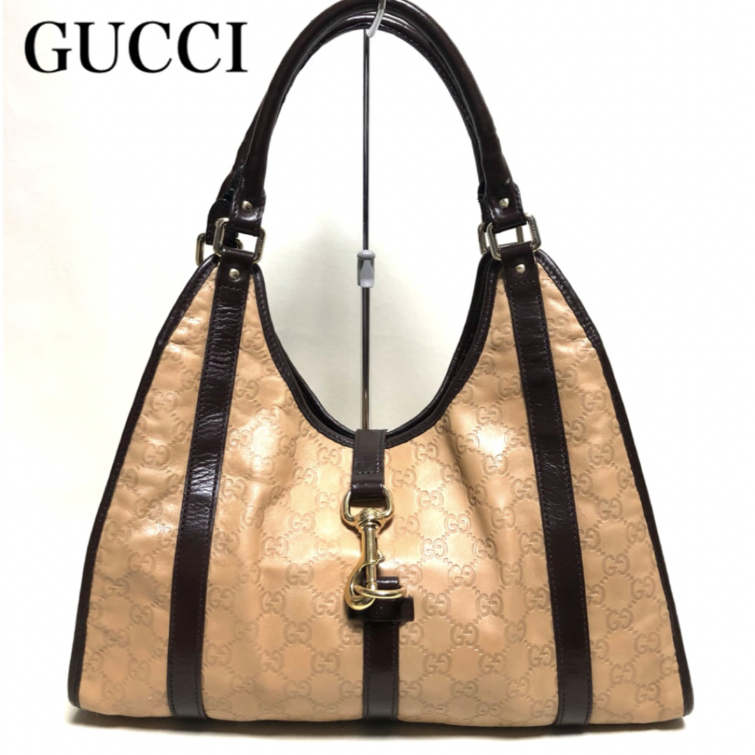 Gucci - GUCCI グッチ ジャッキー (本革)GGレザー キャンパス