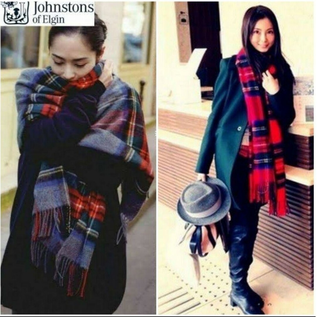 Johnstons - 【極美品】Johnstons マフラー ストール 大判 Johnstons - 【極美品】Johnstons マフラー ストール 大判